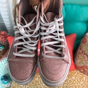 Vans rose gold size 3 kids